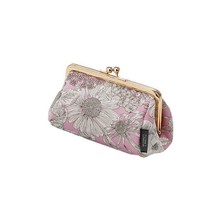 A Floret London リバティプリント ミニがま口ポーチ スウィム