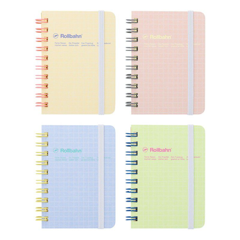 ロルバーンrollbahn ミニ　スコラ　ライトグリーン ロルバーン ポケット付メモ スコラ M ライトブルー(ライトブルー