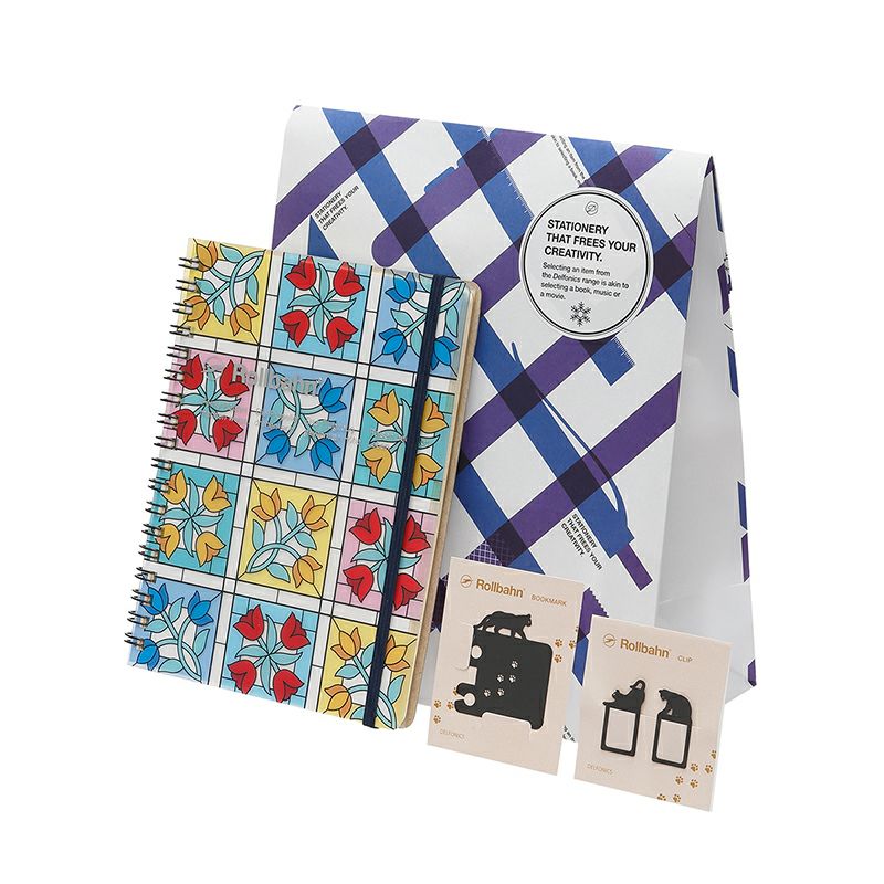 限定ギフトセット】ロルバーン ポケット付メモ ステンドグラス L