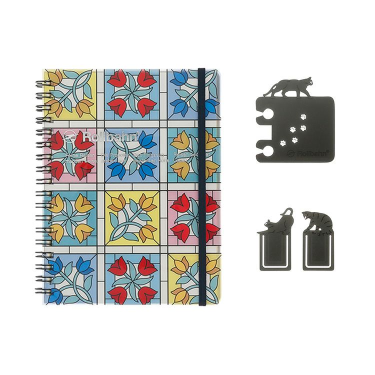 限定ギフトセット】ロルバーン ポケット付メモ ステンドグラス L