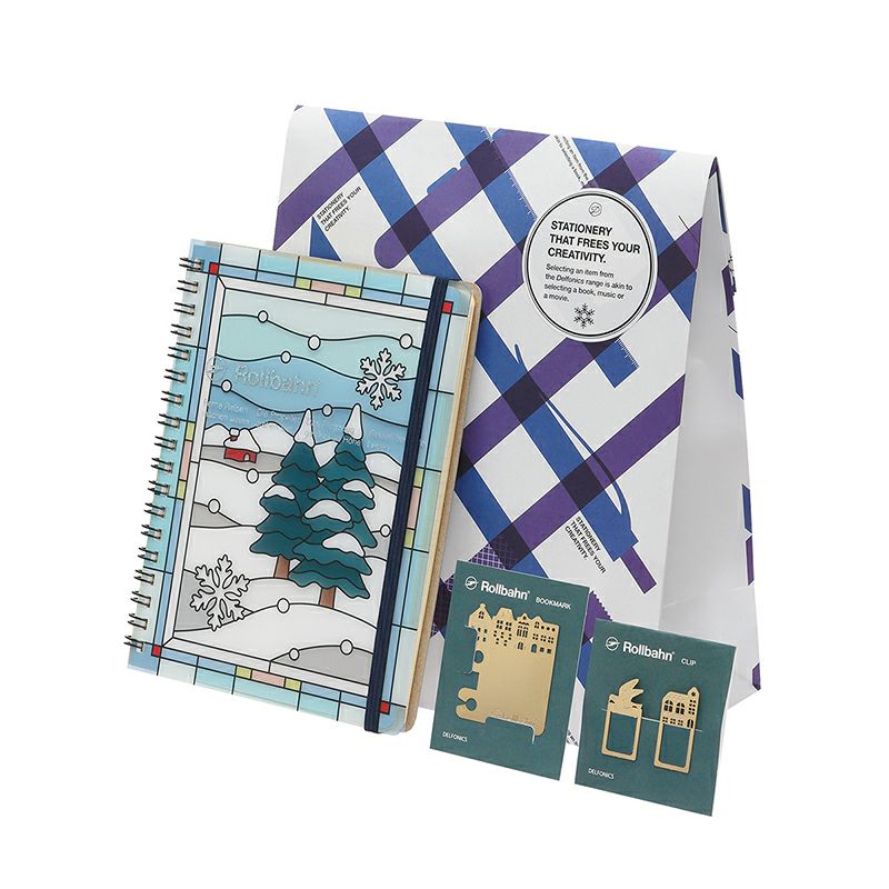 限定ギフトセット】ロルバーン ポケット付メモ ステンドグラス L